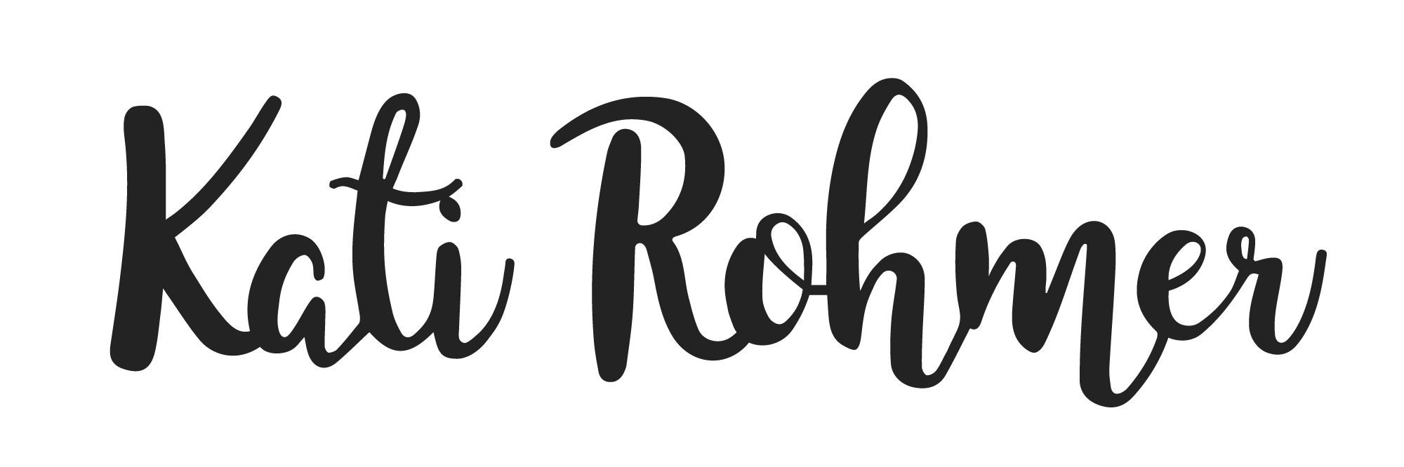 Kati Rohmer Logo in Schwarz